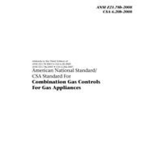 CSA ANSI Z21.78b-2008/CSA 6.20b-2008