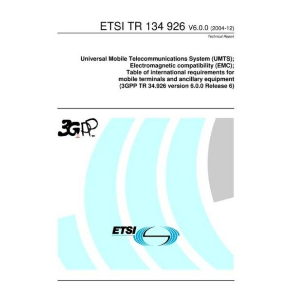 ETSI TR 134 926