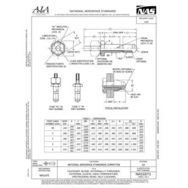 AIA NAS1671