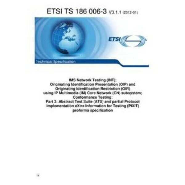 ETSI TS 186 006-3