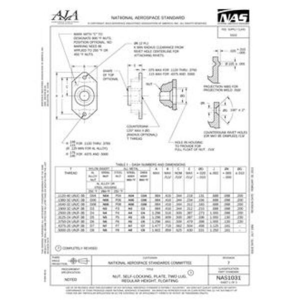 AIA NAS1031