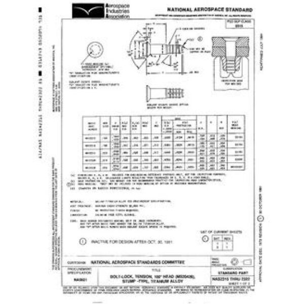 AIA NAS2315-2322