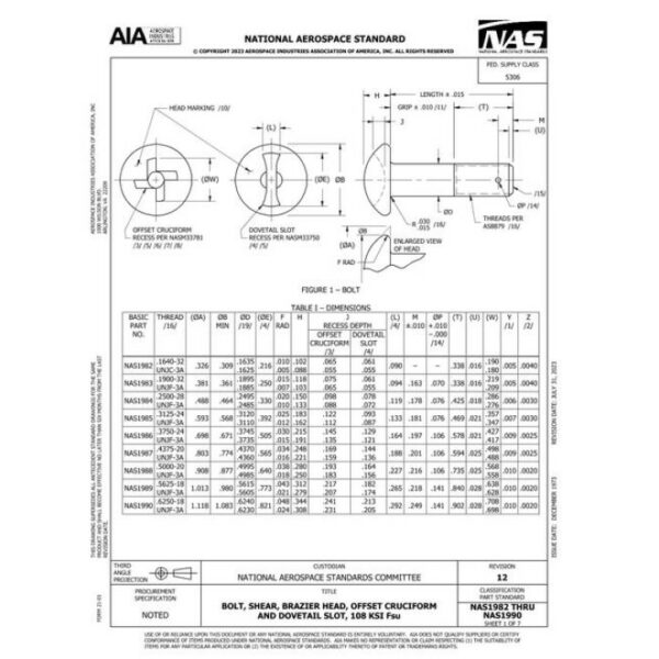 AIA NAS1982-1990