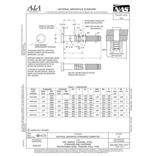 AIA NAS1465-1472