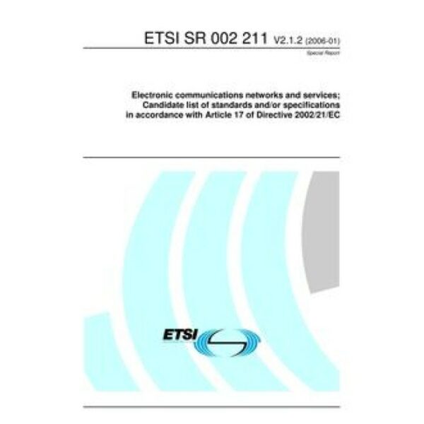 ETSI SR 002 211