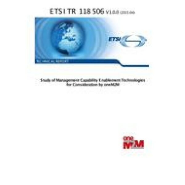 ETSI TR 118 506