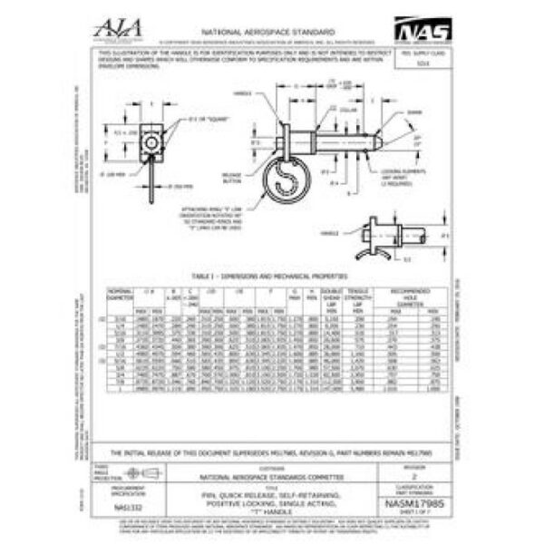 AIA NASM17985