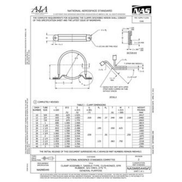 AIA NASM85449/2