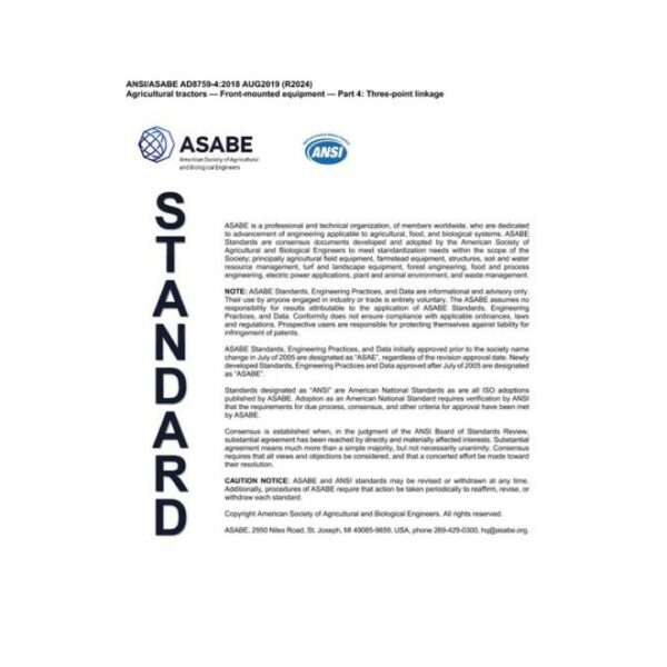 ASAE/ASABE AD8759-4:2018 (R2024)