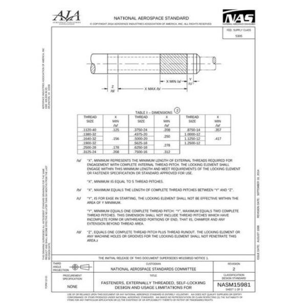 AIA NASM15981