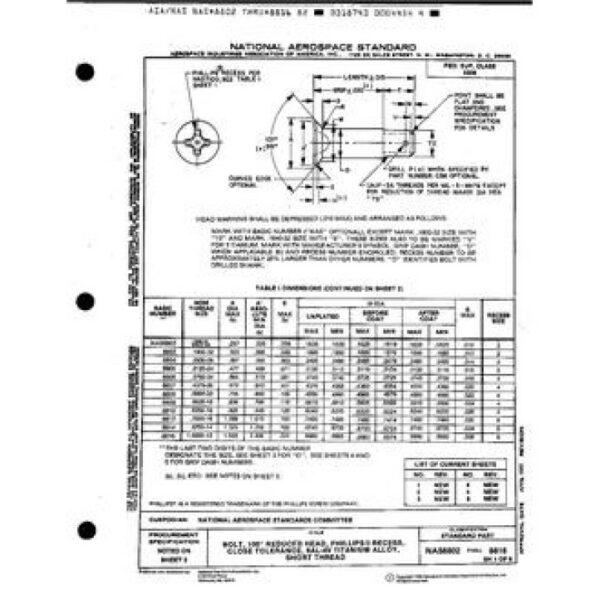 AIA NAS8802-8816