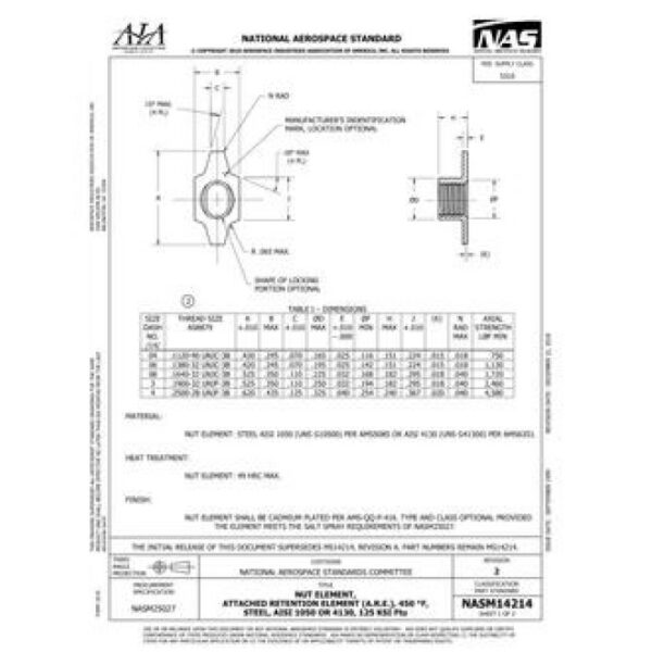 AIA NASM14214