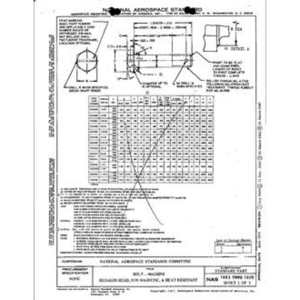 AIA NAS1003-1020