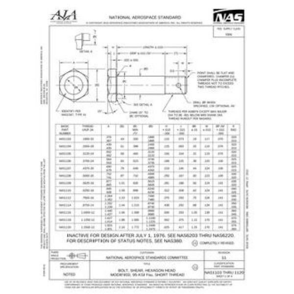 AIA NAS1103-1120