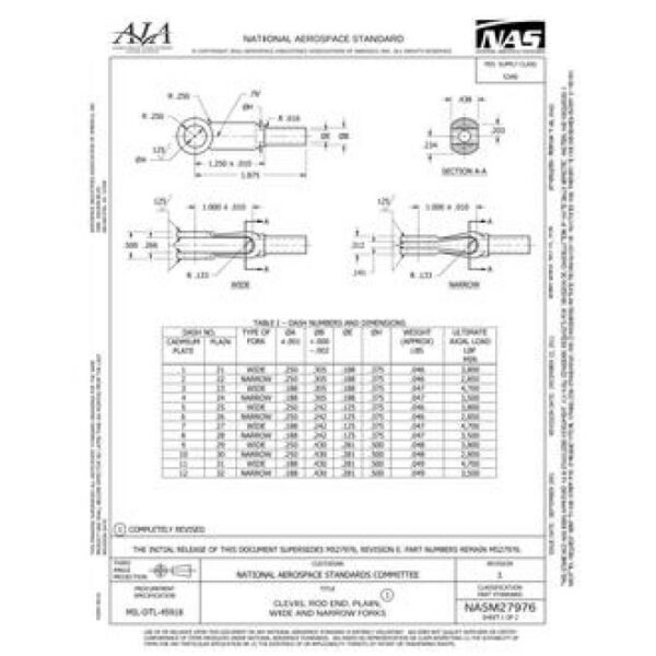 AIA NASM27976