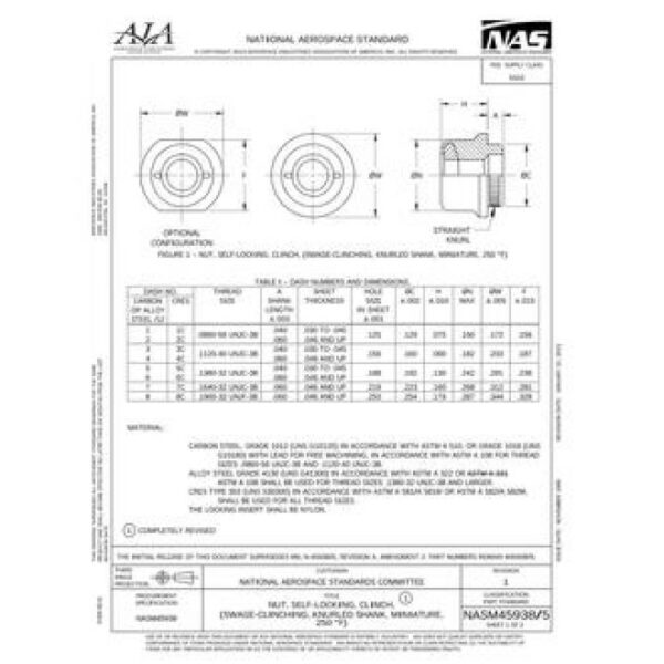 AIA NASM45938/5