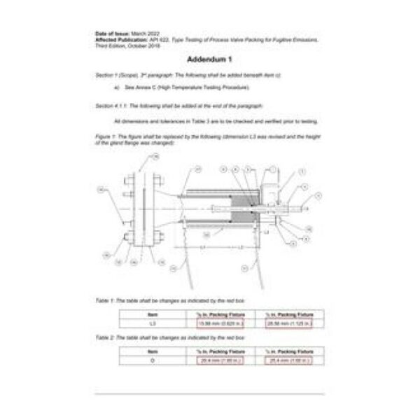 API Std 622 Addendum 1