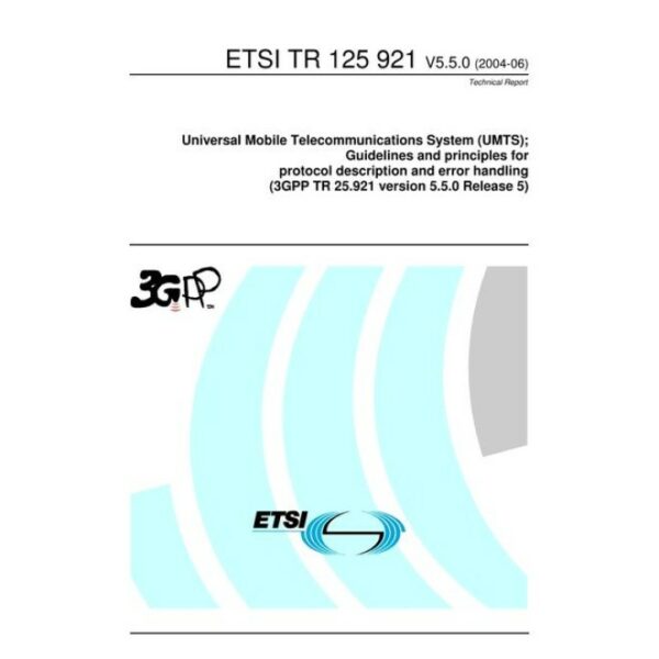 ETSI TR 125 921