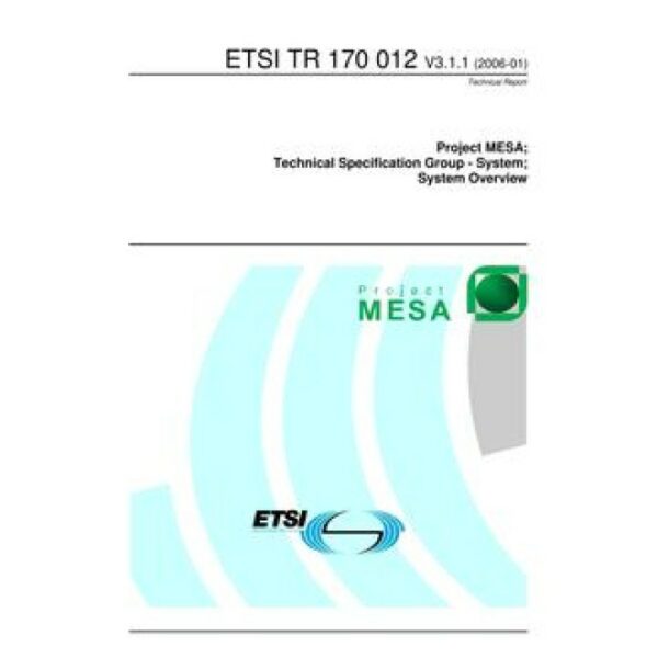 ETSI TR 170 012