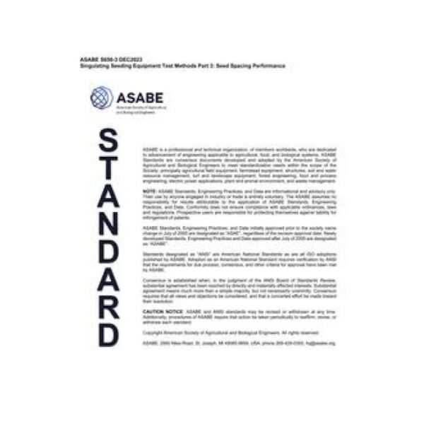 ASAE/ASABE S658-3