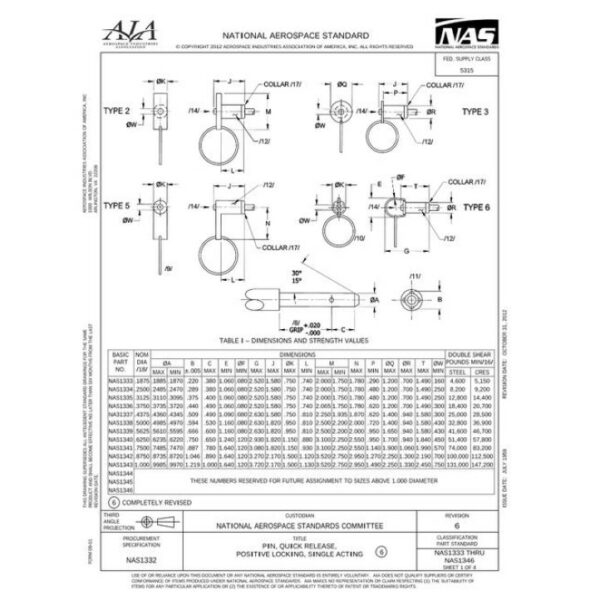 AIA NAS1333-1346