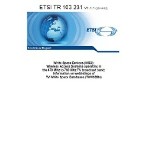 ETSI TR 103 231