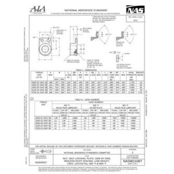 AIA NASM21087