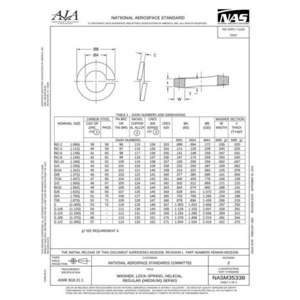 AIA NASM35338