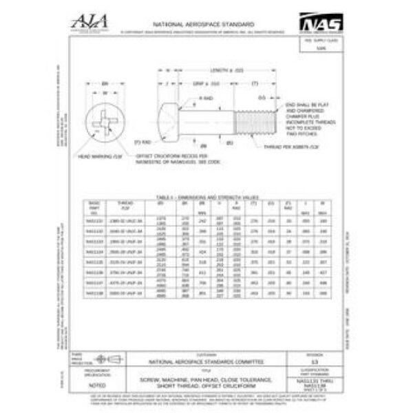 AIA NAS1131-1138