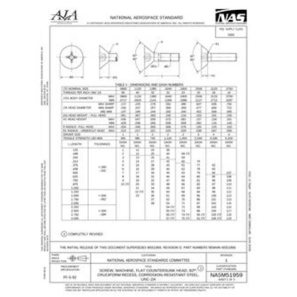 AIA NASM51959