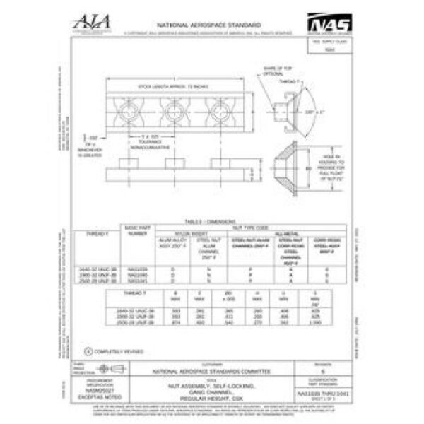 AIA NAS1039-1041