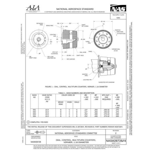 AIA NASM28728/4