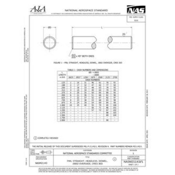 AIA NASM21143/1