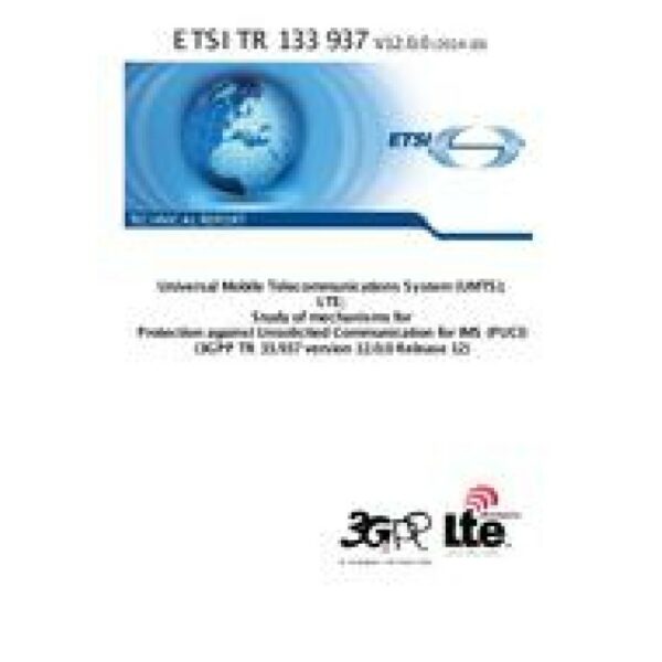 ETSI TR 133 937