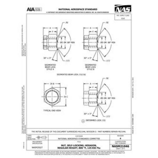 AIA NASM21046