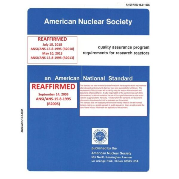 Research Reactor Standards Bundle