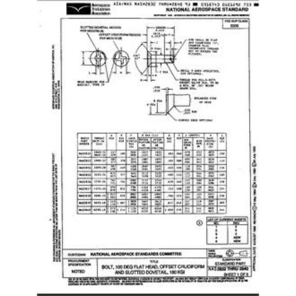 AIA NAS2832-2840