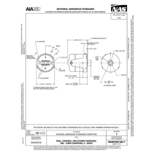 AIA NASM28728/7