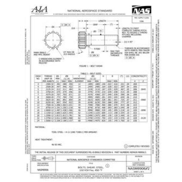 AIA NASM8906/2