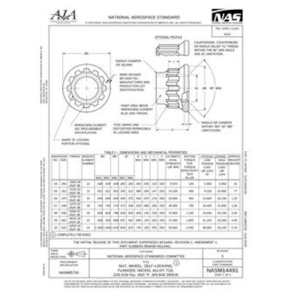 AIA NASM14491