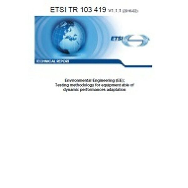 ETSI TR 103 419