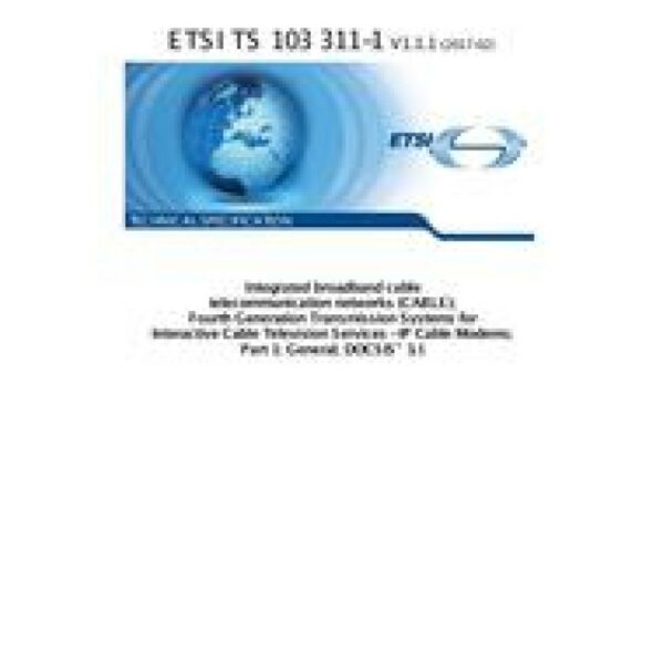 ETSI TS 103 311-1