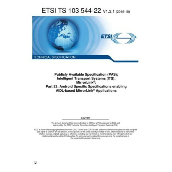 ETSI TS 103 544-22