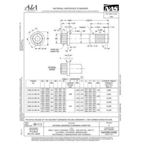 AIA NASM21098