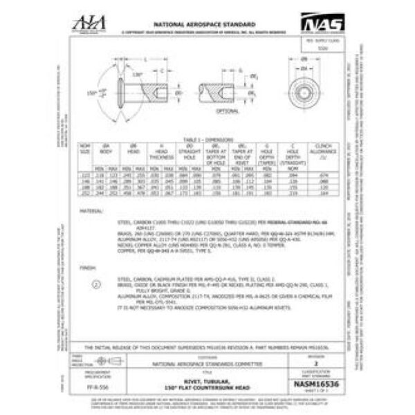 AIA NASM16536