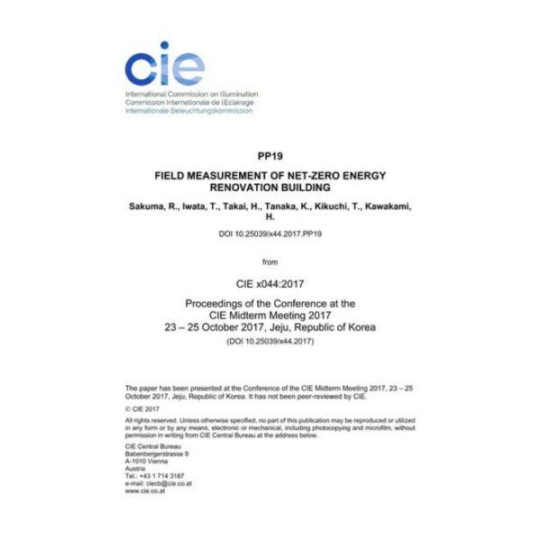 FIELD MEASUREMENT OF NET-ZERO ENERGY RENOVATION BUILDING


 (PP19, 597-603)