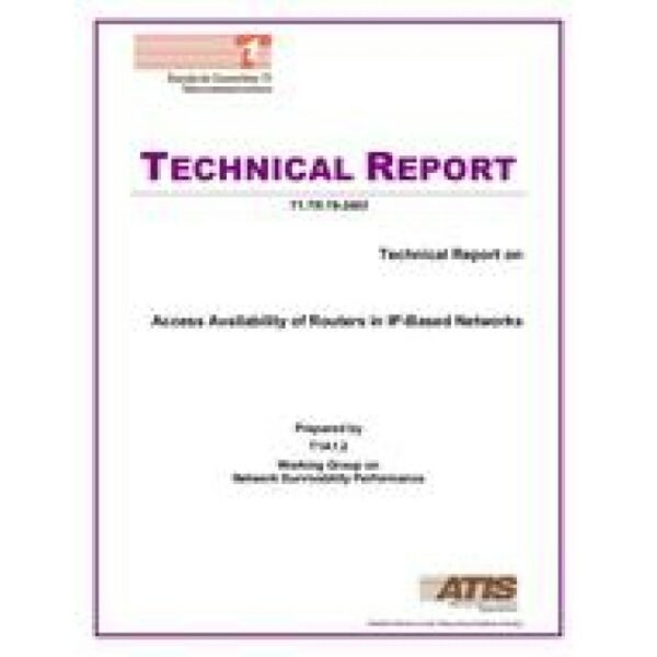 ATIS T1.TR.78-2003