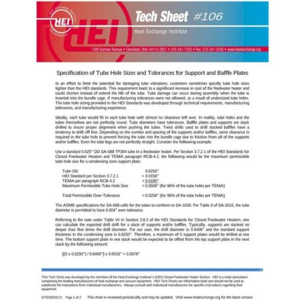 HEI Tech Sheet #106