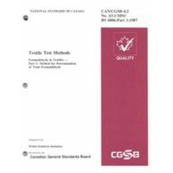 CAN/CGSB 4.2 NO. 63.1-M91/BS 6806:Part 1:1987