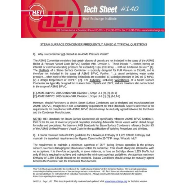 HEI Tech Sheet #140